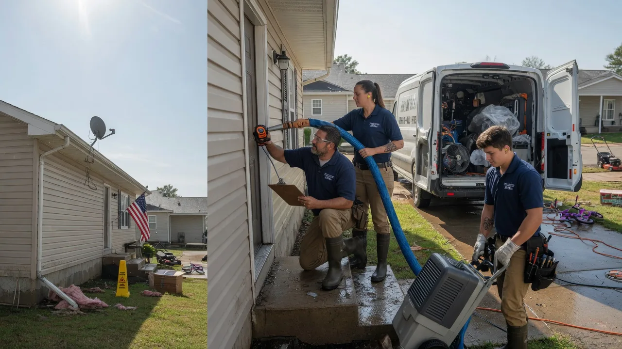 Ceiling Water Damage Restoration in Briggsville, WI near me